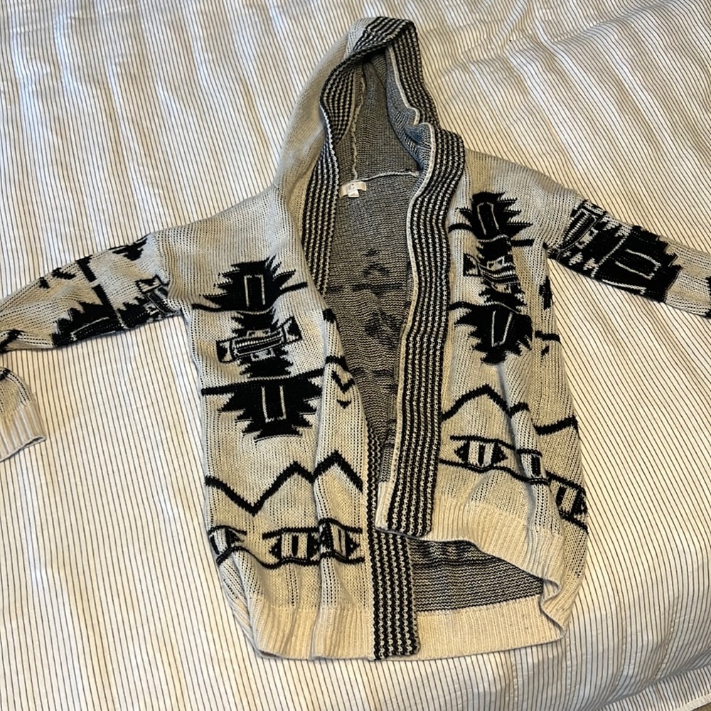 Charming Charlie hooded cardigan